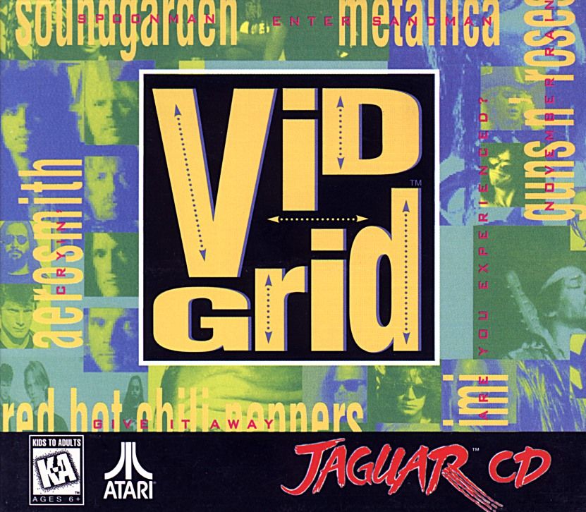 Vid Grid (CD) box art for Jaguar